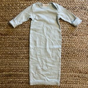 TBBC The Beaufort Bonnet Company blue boys Sadler Sack Gown, 0-3M